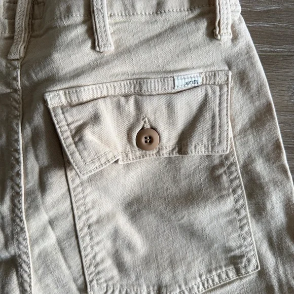 Mother Denim The Patch Pocket Private Ankle Jeans size 25 in Khaki Stretchy - Picture 10 of 12